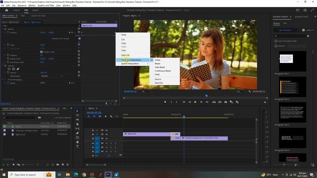 Smooth Sliding Blur Transition Effect Premiere Pro Tutorial 2023 смотреть онлайн