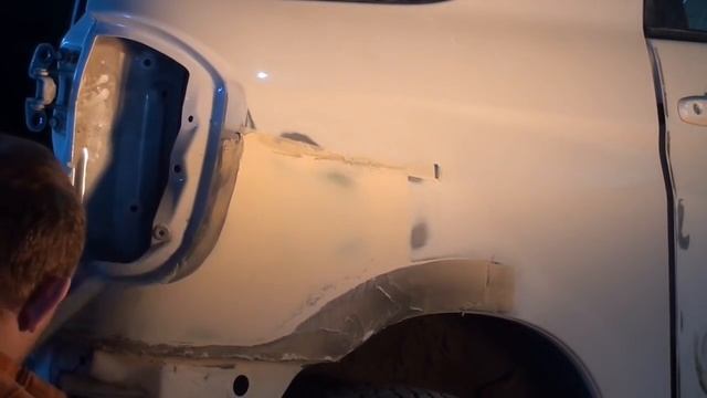 Ремонт заднего крыла Rav 4 смотреть онлайн