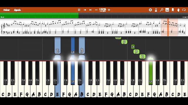 Antonio Vivaldi The four seasons - Winter - (Piano Tutorial Easy) смотреть онлайн