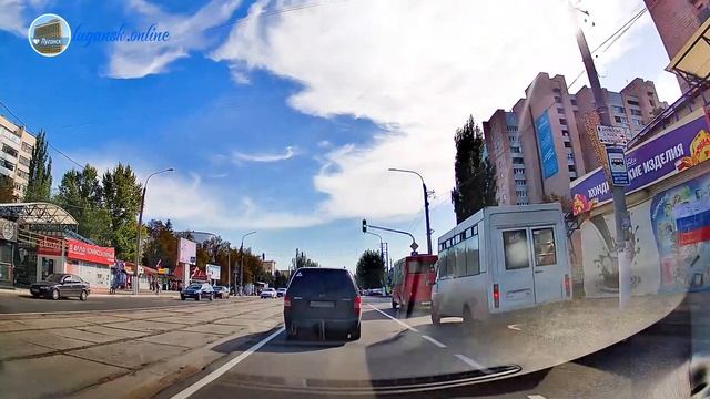 Луганск сентябрь 2022 - катаемся по центру смотреть онлайн