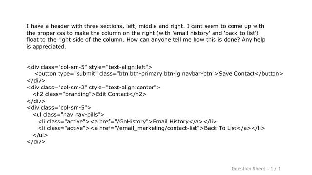 HTML : How does one right-justify bootstrap pills with css смотреть онлайн