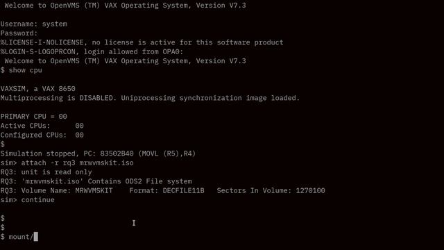 [019] OpenVMS: Netbooting a real VAX from a simulated VAXcluster смотреть онлайн