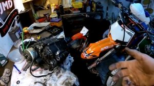 Забитый сапун и его последствия на KAYO 125