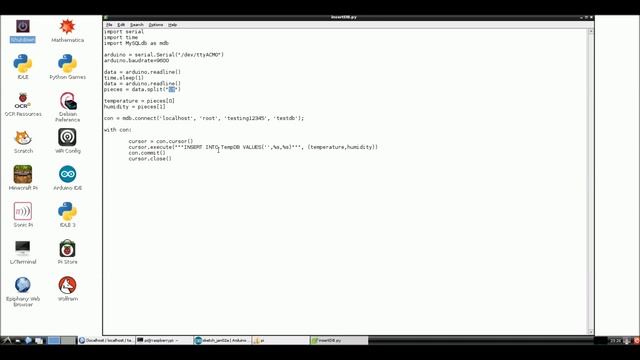 Arduino Raspberry Pi communication - from Arduino to Pi to Database смотреть онлайн
