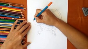 Как нарисовать ящерицу. Онлайн-школа рисования "Малевашки"