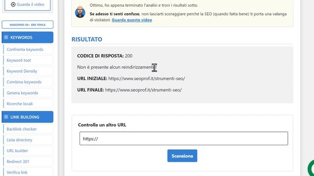 Verifica redirect 301 - Tutorial SEO Tools SEOProf [2023] смотреть онлайн