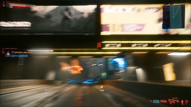 HOW BIG IS THE MAP in Cyberpunk 2077? Sprint Across Night City (At Night) смотреть онлайн
