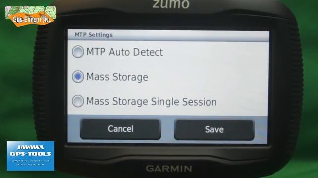 zumo350 setting the MTP-Settings to Mass Storage mode - English смотреть онлайн