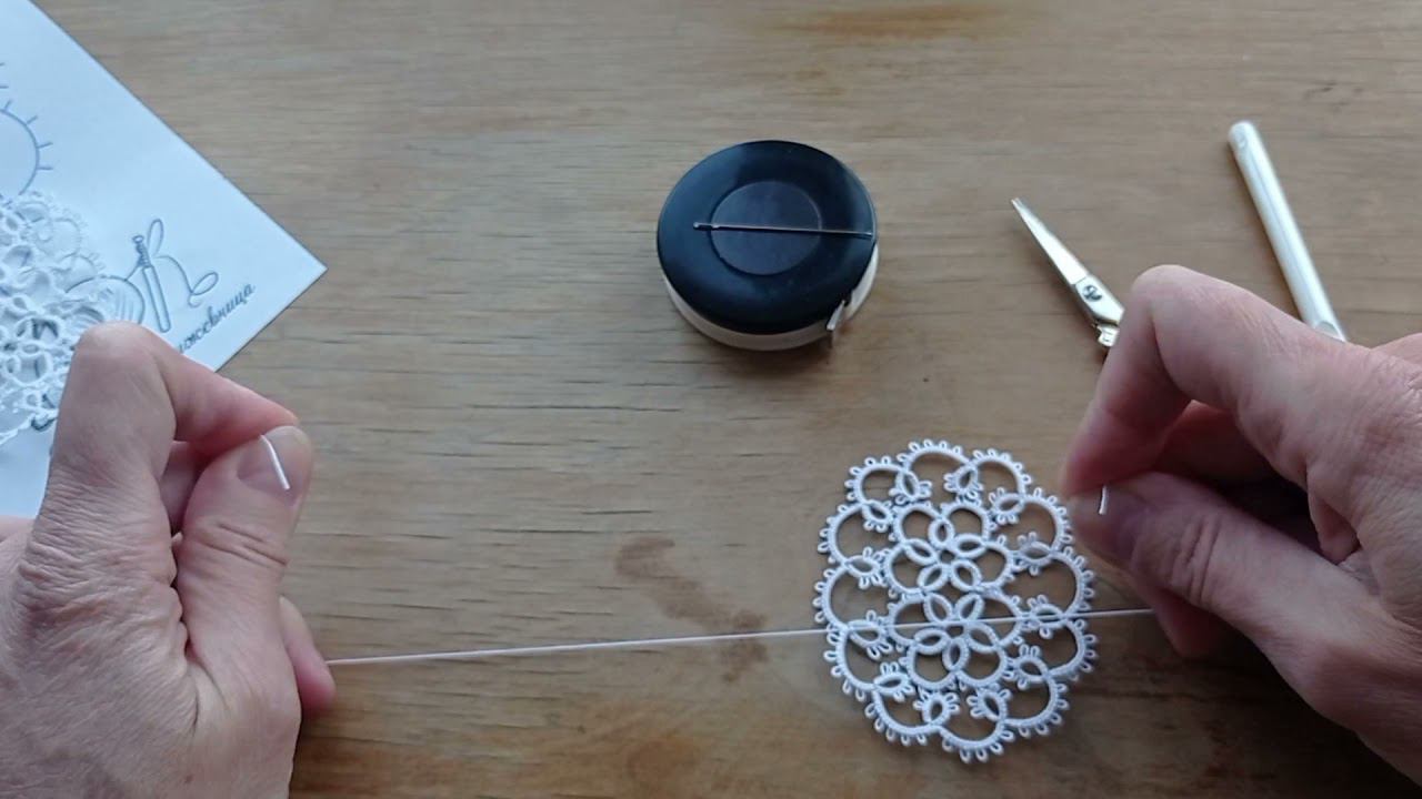 Основа для броши в технике фриволите. Часть 2