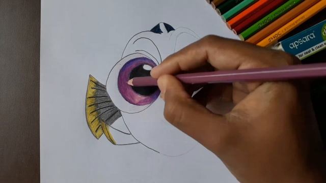 Drawing Baby Dory from Finding Dory | Dory ? | Draw with Dark смотреть онлайн