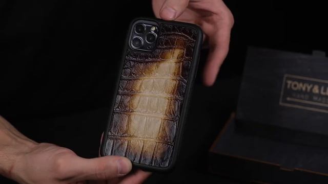 Чехол из крокодила коричневый патинаж смотреть онлайн