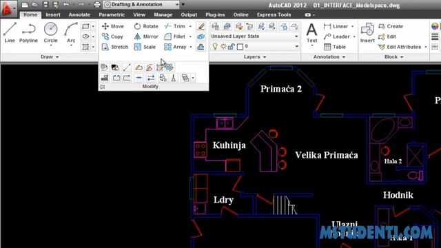 2. AutoCAD 2012 TS - Osnove radnog okruženja - chikaasistent.com смотреть онлайн
