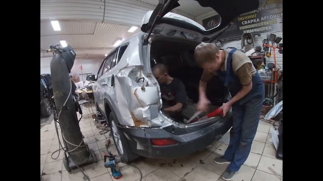 Тойота RAV4 замена заднего крыла. смотреть онлайн