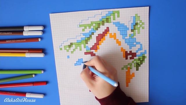 Рисунки по клеточкам | Скворечник смотреть онлайн