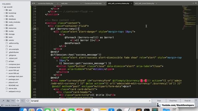 Laravel 8 E-commerce Website | Currency Converter (II) | Add/Edit/Delete Currencies in Admin Panel смотреть онлайн