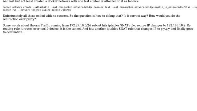 Unix & Linux: Docker container hits iptables to proxy смотреть онлайн