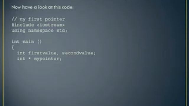 Pointers - C++ (Ref.operator (&), Deref. operator (*), arrays, initialization, arithmetics) смотреть онлайн