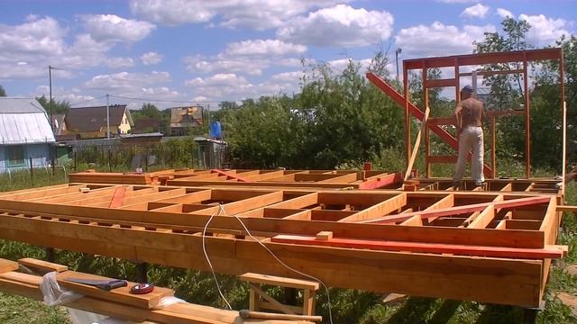 Стройка без комментариев | Каркасный дом 6 на 9 | Building a house without comment | Без купюр смотреть онлайн