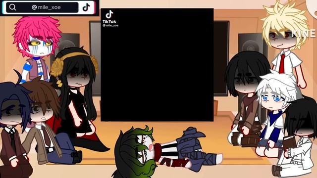 Random anime characters react to eachother! // pt 2/5 // sorry about the wait! // Some mistakes // смотреть онлайн
