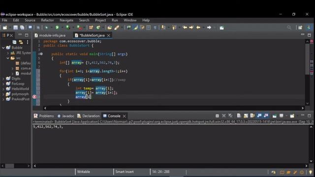 Java Algorithms for Beginners: Bubble Sort смотреть онлайн