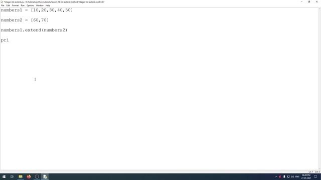 Python - Lesson - 16 - List Extend Method смотреть онлайн