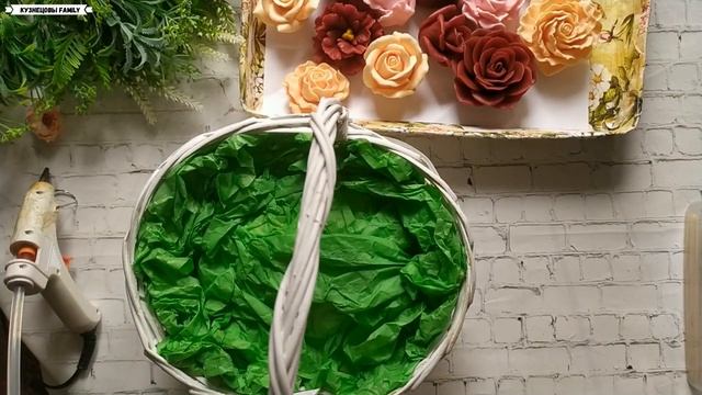 Шикарный букет в корзинке/Мыловарение/Кузнецовы Family смотреть онлайн