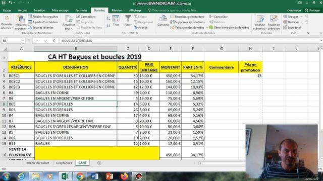 Tableur Excel Partie 5
