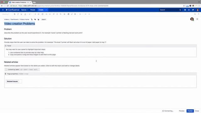 Troubleshooting Article Blueprint - Learn Atlassian Confluence #116 смотреть онлайн