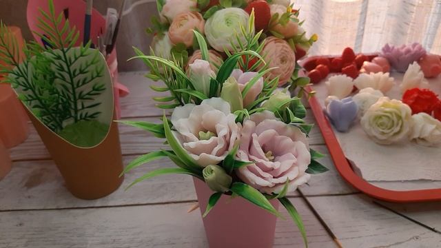 Сборка бюджетных букетиков. Мыловарение для начинающих. смотреть онлайн