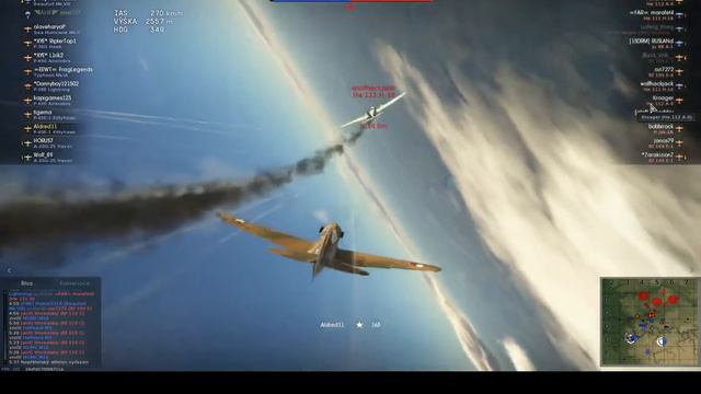 ==WarThunder== P-40E-1 Kittyhawk - mizející vrak enemáka смотреть онлайн