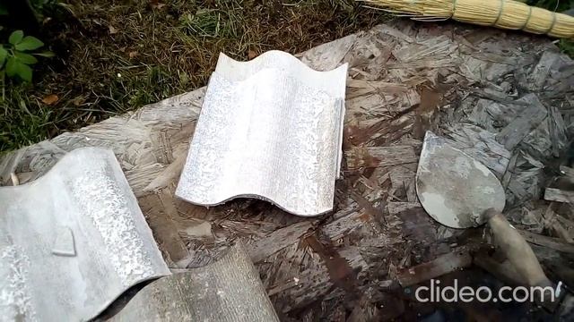 Грядка из волнового шифера своими руками.