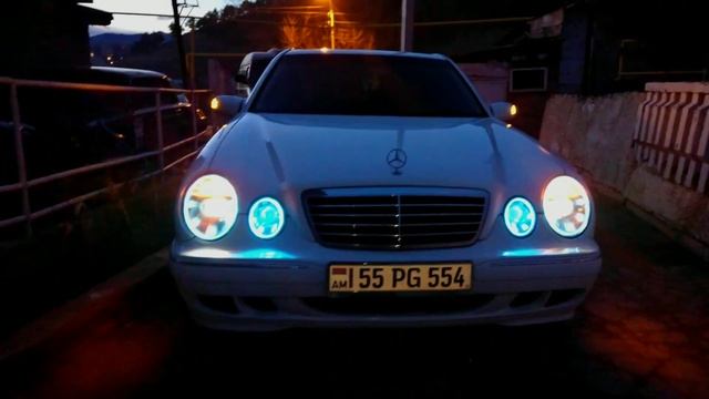 Tuning headlights Mercedes Benz W210 - from Kroyan Tuning смотреть онлайн