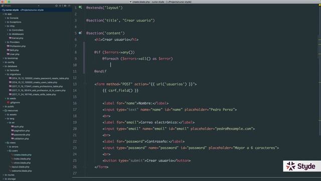 Mostrar mensajes de errores de validación con Laravel смотреть онлайн