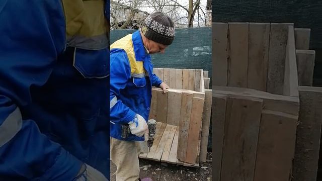 Помогли, сделали будку для собаки...