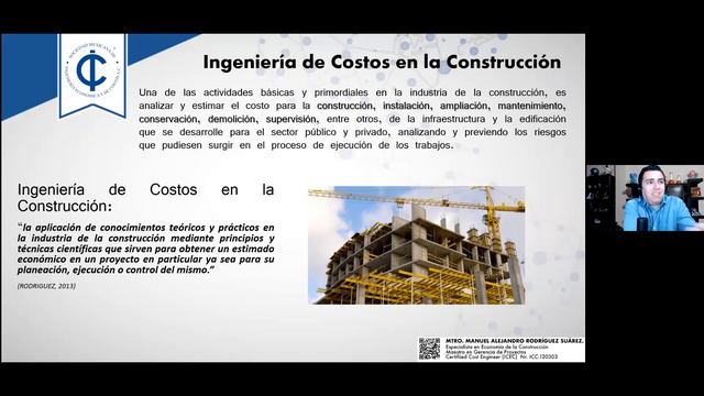 Webinar Manuel Rodriguez Ingenieria de Costos 01ABR 2020 смотреть онлайн