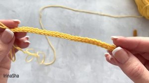 Шнур пояс крючком для платья Самый лёгкий способ вязания