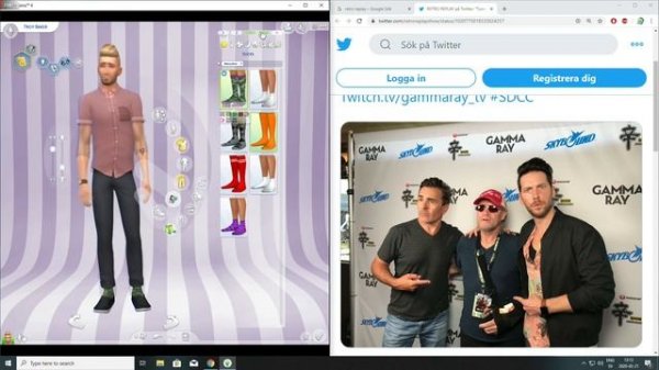 Retro Replay in The Sims 4 - Troy Baker & Nolan North