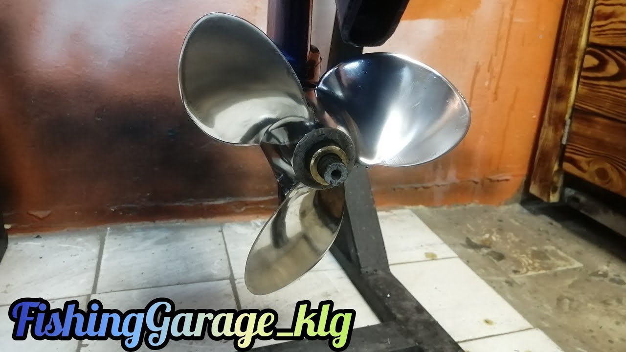 Полировка гребного винта ветерок 12 (лодочный винт)