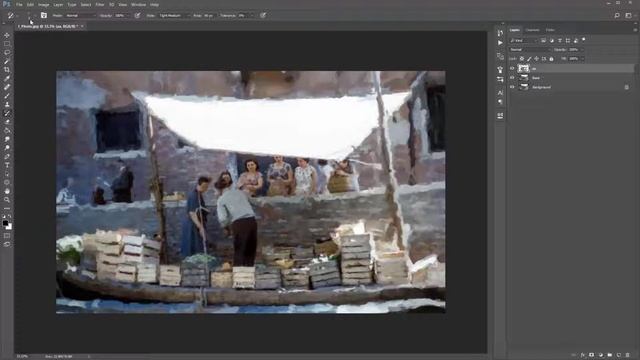 Photoshop Palette Knife Action смотреть онлайн