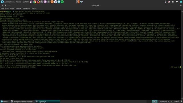 How install telegram in parrotOS смотреть онлайн