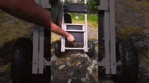 Обзор универсальной складной тележки для лодочных моторов, ПВХ лодок и грузов до 50 кг.