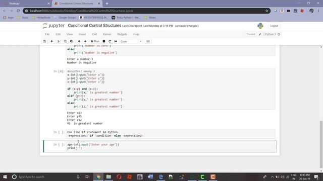 Conditional control structures(one line if -else)-V смотреть онлайн