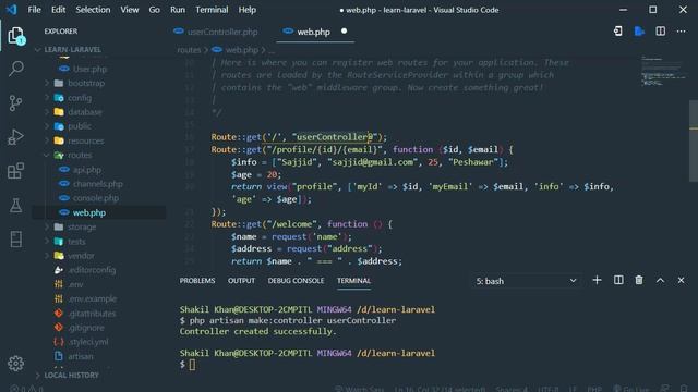 Laravel Tutorial (06) Controllers [Urdu/Hindi] смотреть онлайн