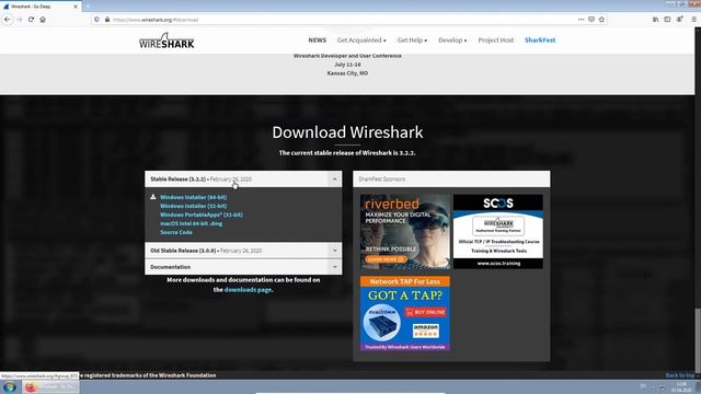 Часть 1 - Установка Wireshark
