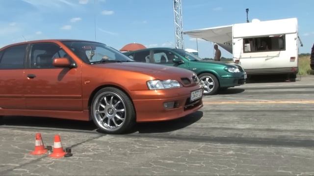 Nissan Primera P11 GT (16,841s) vs. Nissan Almera N16 1.8 (18,129s) @ Speednation 2009 смотреть онлайн