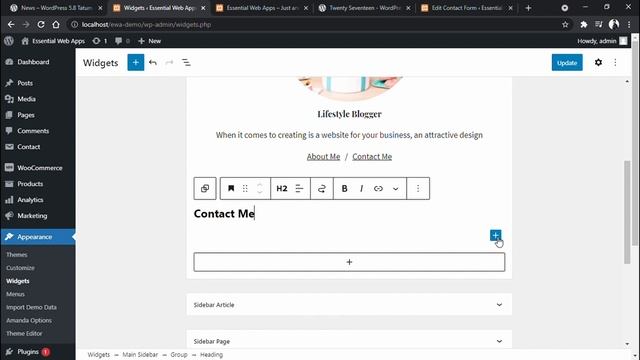 Add Widget Sidebar - WordPress Add Widget Sidebar | WordPress 5.8 Update 2021 | Part-06 смотреть онлайн