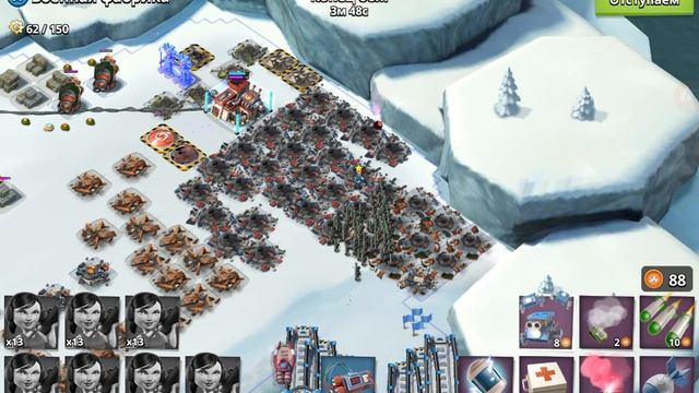 Boom Beach Военная фабрика \ Полковник Гирхарт \ Капитан Эверспарк 13лвл смотреть онлайн