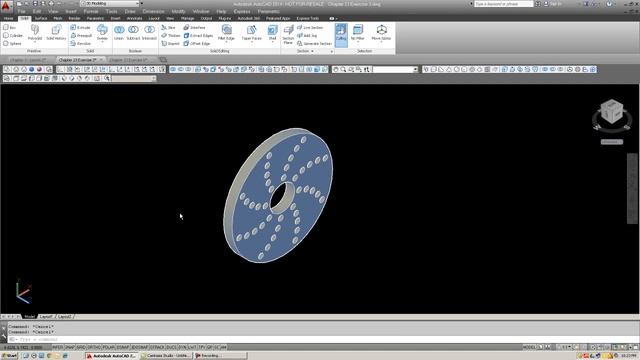 AutoCAD 2014 - 3D Tutorial 07 смотреть онлайн