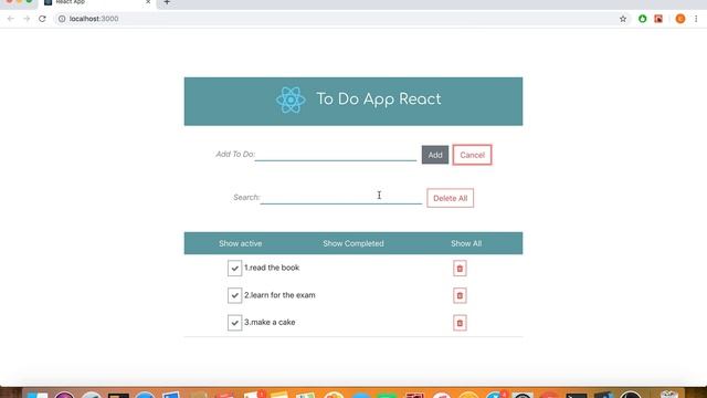 ToDo App with React and Redux смотреть онлайн