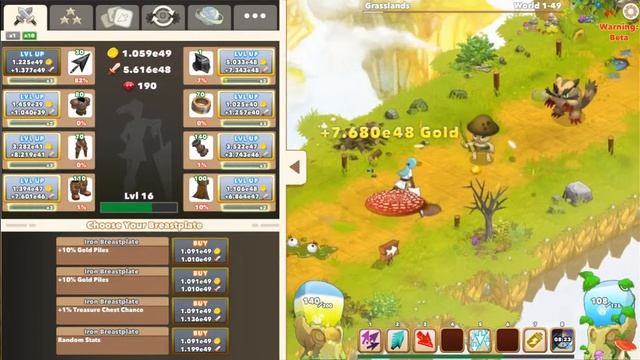 Clicker Heroes 2 Beta 0.08 ep 4 [no commentary] I found a bug? смотреть онлайн